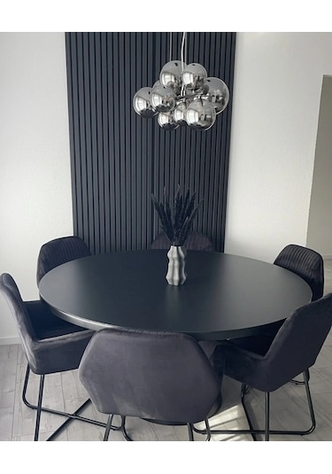 Winpanel Dekoratif Ahşap Duvar Paneli Antrasit Renk 60x240cm .