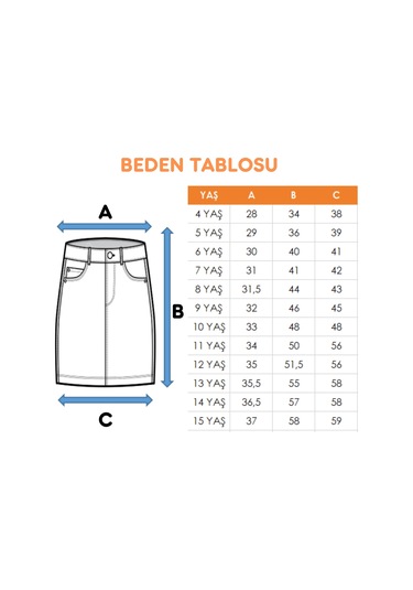 Kız Çocuk Sol Pileli Kot Etek 2955 Gri
