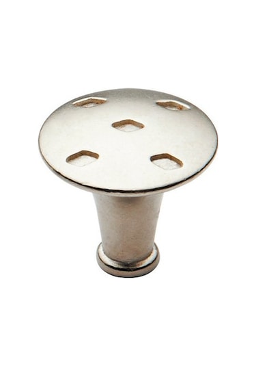 R3080-2 Baklavalı Düğme Mat Krom Kulp
