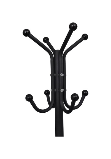 Vidaxl Metal Askılık Siyah Siyah Diğer