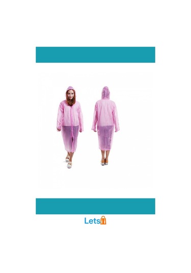 Kapüşonlu Tek Kullanımlık Yağmurluk Renkli Ve Pratik Yağmura Karşı Koruma Çok Renkli