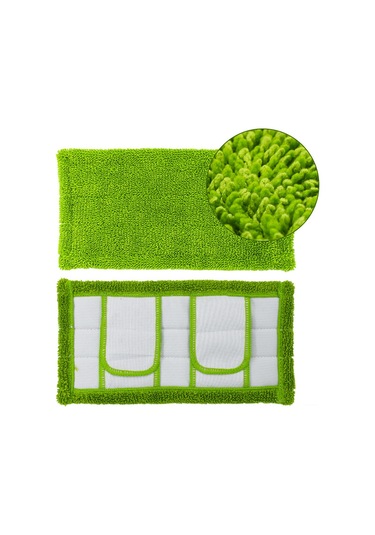 Hombey Swiffer Sweeper İçin Yeşil Kuru/ıslak Kullanıma Uygun Mop Bezi - Tekli Opp Paketli Ev Temizlik Aksesuarı Yeşil