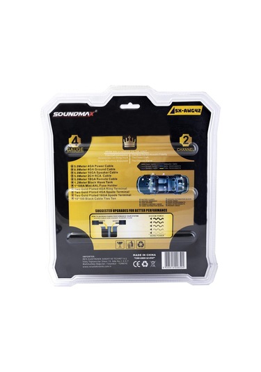 Soundmax Sx-awg42 4 Ga Oto Anfi Kablo Kiti