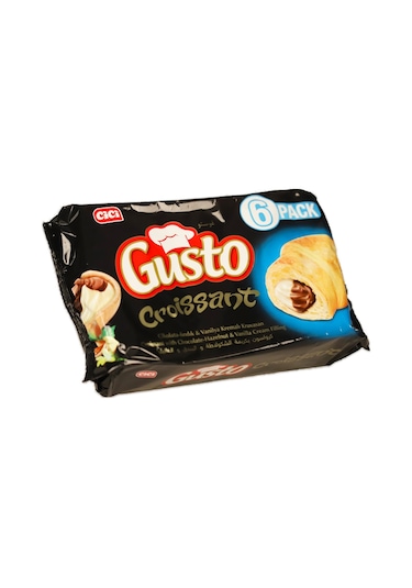 Cici Gusto Kruvasan Çikolata Vanilyalı 40 Gr. 6 Adet (1 Kutu)