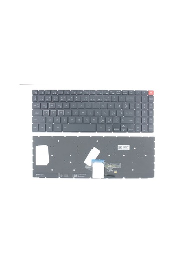 Casper Excalibur G900 İle Uyumlu Notebook Klavye - Siyah - Tr - Işıklı Rgb