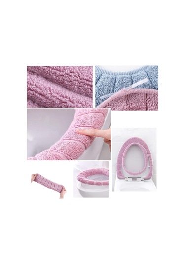 Adet Geri Çekilebilir Tuvalet Minderi Yumuşak Yıkanmış Tuvalet Kapağı Diğer