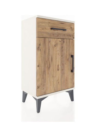 Arges Komodin Tek Raflı Tek Çekmeceli Tek Kapaklı 44x30x80 Aytaşı-çam Aytası