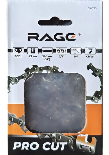 Rage Benzinli Testere Zinciri 50 Dişli 350mm 14" 3/8" 1.3 L50-3/8-1.3 326151766