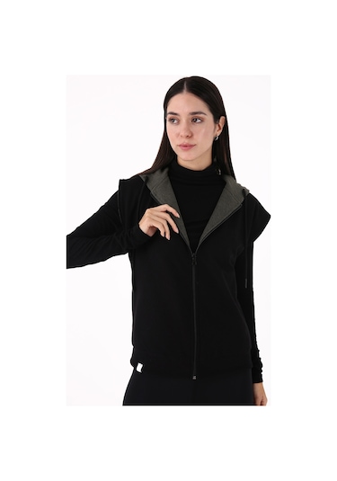 Scorp Impact Reversible Kadın Çift Taraflı Yelek Haki Standart Çok Renkli