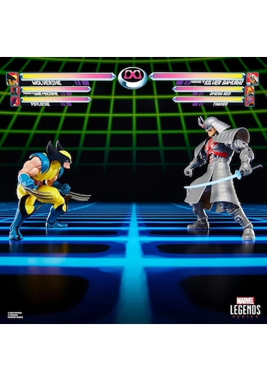 Hasbro Marvel Legends Gamerverse Wolverine Vs Marvel's Silver Samurai Retro Video Game İkili Aksiyon Figür Seti
