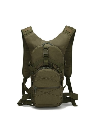 15 L Molle Taktik Sırt Çantası 800d Oxford Askeri Yürüyüş Bisiklet Sırt Çantaları Açık Spor Bisiklet Tırmanma Kamp Çantası Yeşil Yeşil