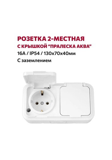 Bylectrıca Kapaklı Topraklamalı 2'li Yüzey Tipi Priz Ip54 234998605