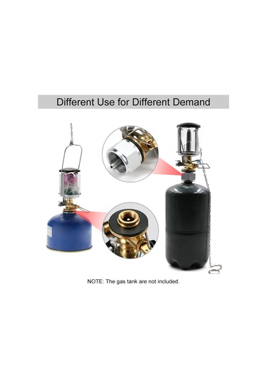 Mini Propan Fener Tek Manto Gaz Lambası Taşınabilir Siyah Siyah