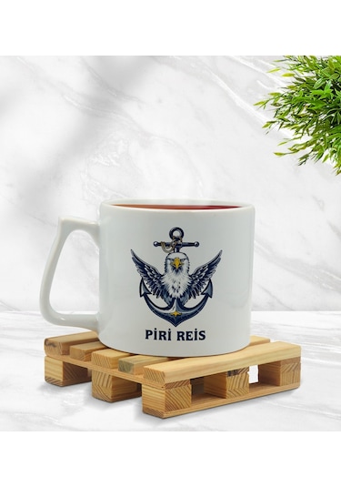 Bk Gift Kişiye Özel Tekne Marin Ve Denizcilik Tasarımlı Middle Kupa-1, Arkadaşa Hediye Kobitmeyencom33419 Bk Gift