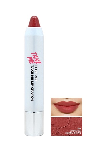 Lebelage Kahve - Bordo Stick Ruj Take Me Lip Crayon 09 Cremy Brown