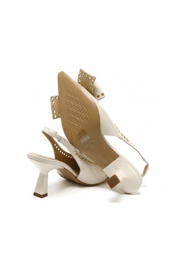 Topuklu/ Stiletto Kadın 3063041 Nacree Naplack Burro Burro Bej
