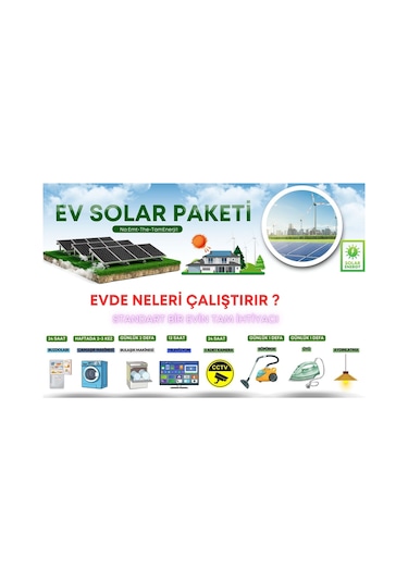 Güneş Enerji Seti 9.6kw Günlük Kullanım Paketi Solar Enerji