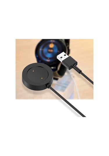 Ally Haylou Ls04 Rs3 Usb Manyetik Akıllı Saat Şarj Kablosu-Siyah