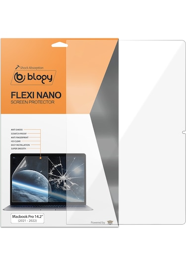 Blogy Apple Uyumlu MacBook Pro 14.2 Flexi Nano Ekran Koruyucu