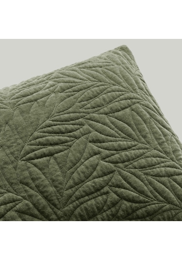 Linens Velour Kırlent Kılıfı 45x45 Cm Haki Haki