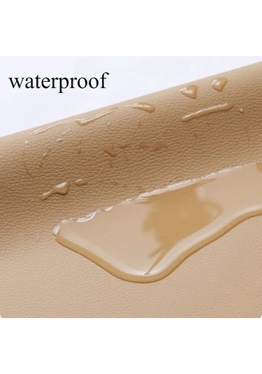 Kendinden Yapışkanlı Deri Tamir Yama Seti Kanepe Mobilya Araba Koltukları İçin Beige 300x50cm