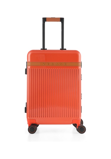 Orta Boy Tsa Kilitli Ve 360 Dönebilen Tekerlekli Seyahat Valizi - Turuncu Turuncu