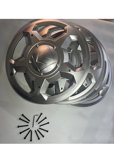 Karsan J10 Gri Renk Jant Kapağı Takımı 4 Adet Vida Ve Anahtarlı