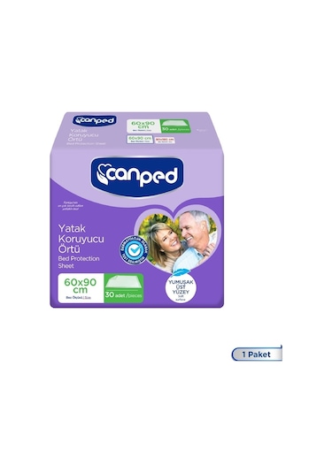 Canped Yatak Koruyucu Örtü 30'lu 60 x 90 CM