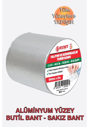 Yalıtım Ve Sızdırmazlık Tamir Bandı 96mm X 2mt