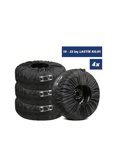 Glanz Oto Lastik Saklama Çantası 19 23 İnç Lastik Kılıfı Yaz Kış Stepne Lastiği Taşıma Çantası