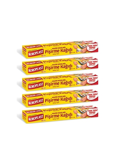 Koroplast Pişirme Kağıdı Hazır Kesilmiş 16 Adet - 5 Paket