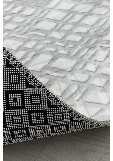 Lüle Halı Petek Dokulu Düz Renk Kaymaz Taban Yolluk Halı Lsmpebej1