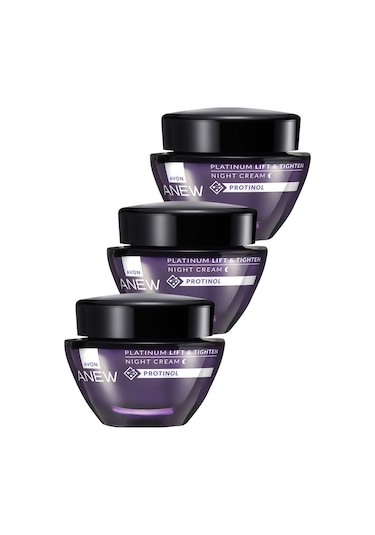 Avon Anew Platinum Lift & Tighten Gece Kremi 3 x 50 ML