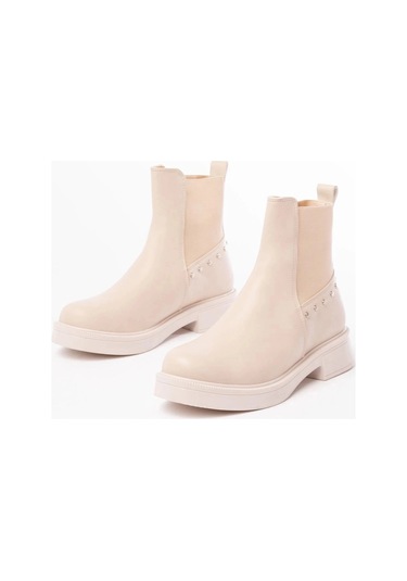 02-2005 Bej Lastikli Günlük Kadın Bot Çok Renkli