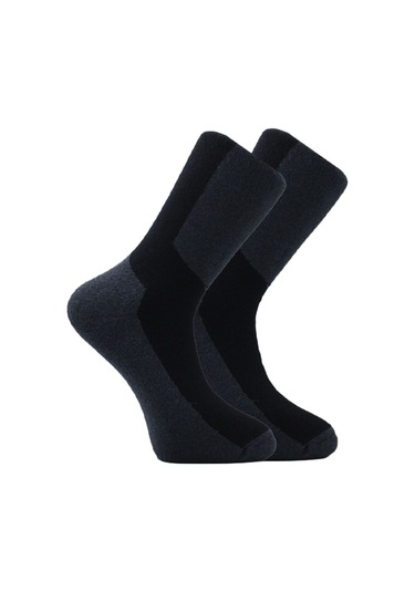 Erkek Havlu Pamuklu Kışlık Çok Renkli Soket Çorap Termal 4'lü Paket Çok Renkli