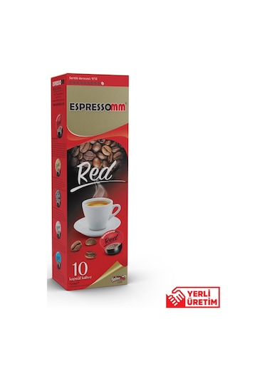 Espressomm® Tchibo Cafissimo Makineleri İle Uyumlu Red Kapsül Kahve 10'lu