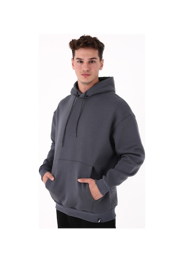 Scorp Origin Erkek Hoodie Sweatshirt Antrasit Standart