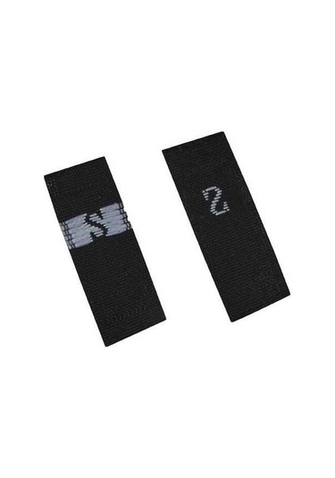 Flybuy 3.2x1.2cm Siyah Polyester Giyim Etiketi, 380 Adet Rulo Xs, Dayanıklı Etiketler