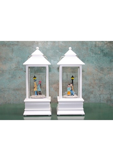 Kış Masalı Tasarımı Işıklı Müzikli Kar Küresi