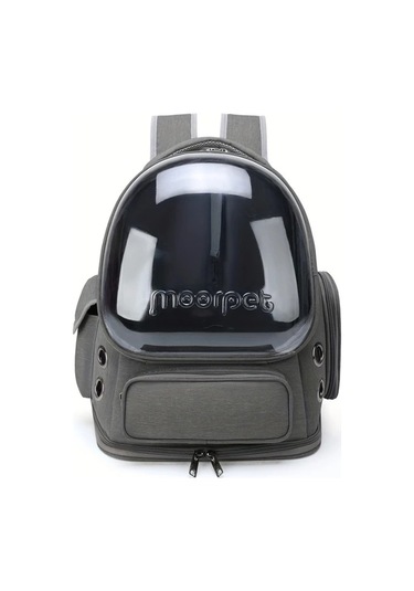 Fochsia Havayolu İçin Polyester Kedi Sırt Çantası, Fermuarlı Nefes Alabilir Evcil Hayvan Seyahat Çantası, Kaki