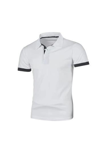 Anımal Gameyaz Erkek Polo Gömlek Kısa Kollu Spor T Hızlı Kuru Egzersizaltın Altın