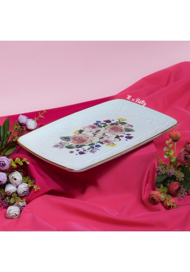 Rose Deluxe Ordövr Tabağı Pembe