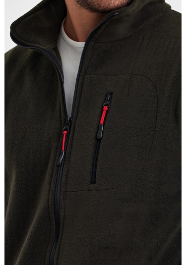 Monox Erkek Outdoor Fermuarlı Polar Ceket 001 Haki