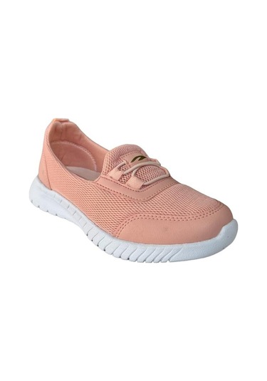 Akıllı Bağcıklı Çocuk Babet Ayakkabı Pudra-pudra Pudra