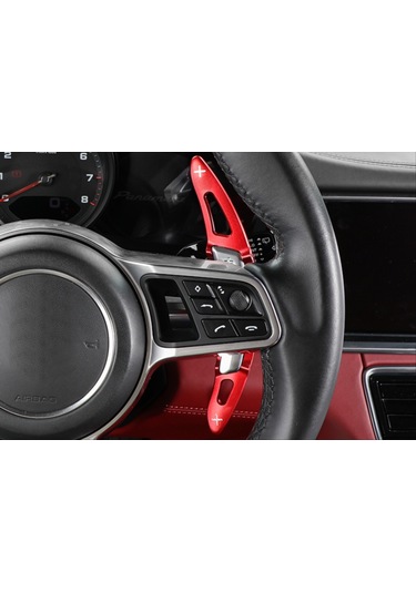 Autogp Porsche Panamera 2017+/macan 2014+/cayenne 2015+ / 718 2016+ / 911 2016+ Paddle Shıft Kırmızı Renkli