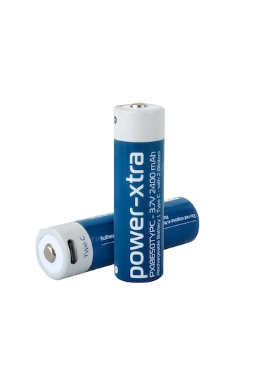 Power-xtra Px18650typc - 3.7v 2400 Mah -18650 - Şarjlı Pil - Type