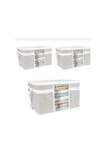 Pencereli Kazak Hurcu Gri 45 *40 * 30 (3 Adet) Gri