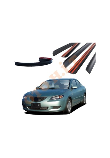 Mazda 3 10-13 Uyumlu Bagaj Üstü Spoiler Mat Siyah