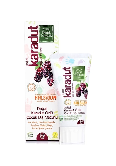 Eyüp Sabri Tuncer Doğal Karadut Özlü 2 - 6 Yaş Çocuk Diş Macunu 60 ML