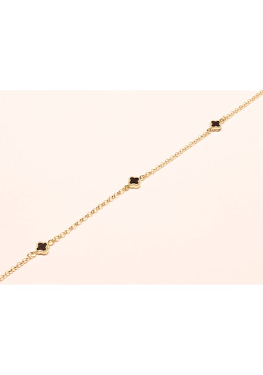 Altın Yonca Model Bileklik Sarı Altın